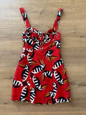 Farm Rio Toucan Print Sundress NWT